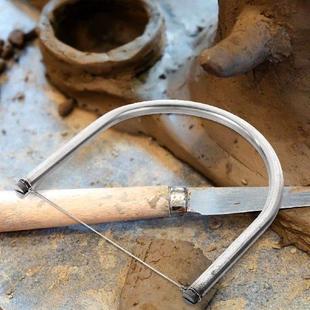 Clay Mud Wire Sculpting Cutting Stainless Handle Steel