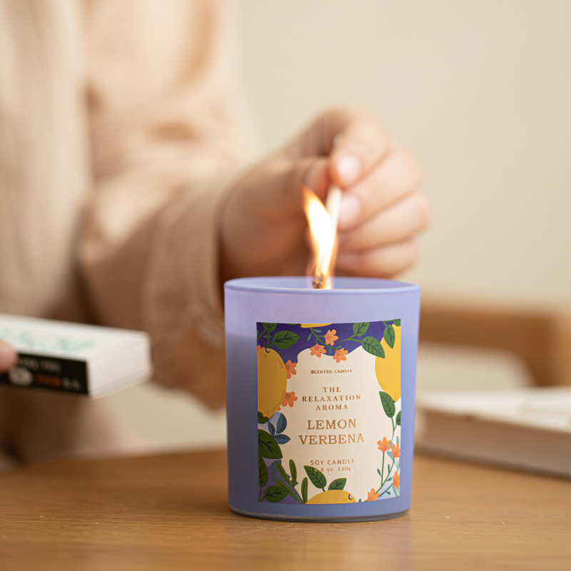 香薰蜡烛大豆蜡香氛蠟燭手工创意卧室摆件品质香氛香薰蜡烛杯