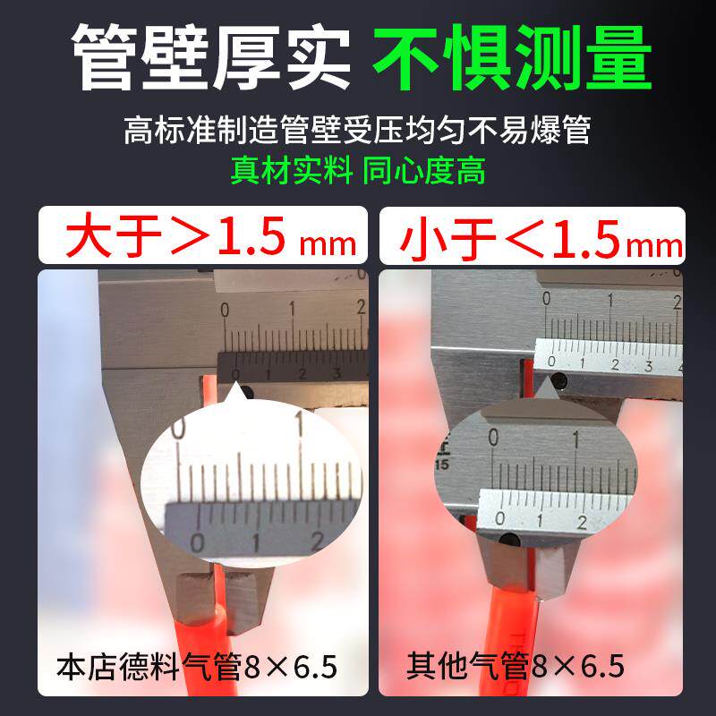 气动高压源空压机气气管软管PU4/m61/8/0/20112/16m空气压缩机气