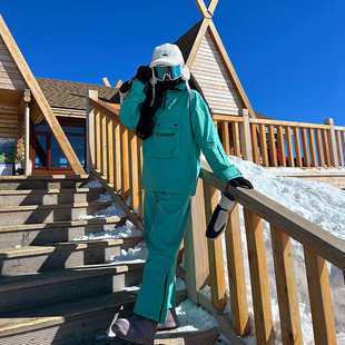 滑雪场出租走量冬季防风单板双板滑雪服男女情侣加厚滑雪衣裤套装