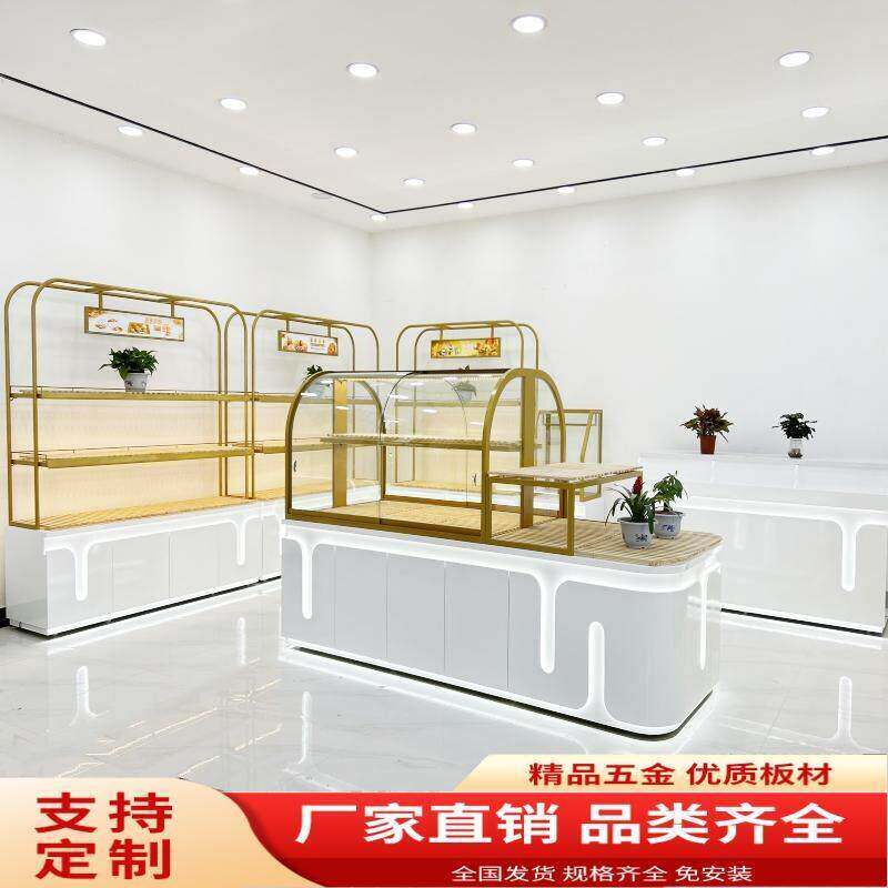 新款面包柜展示柜中岛柜糕点展示架蛋糕模型柜烘焙店展柜靠墙边柜