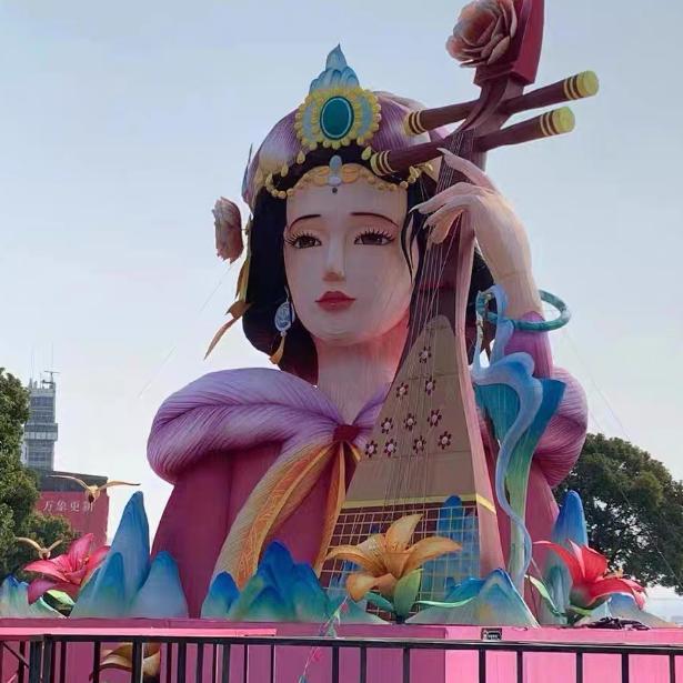 广东自贡花灯山海经系列大型花灯灯笼造型文旅夜游景观厂家定 制