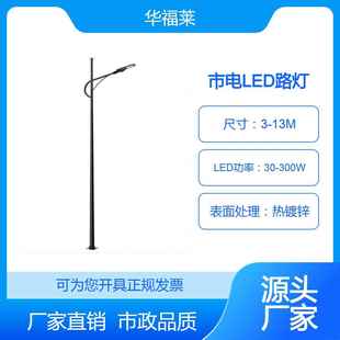 源頭廠家戶外LED路燈供應(yīng)投光燈農(nóng)村城市照明燈桿市政道路工程