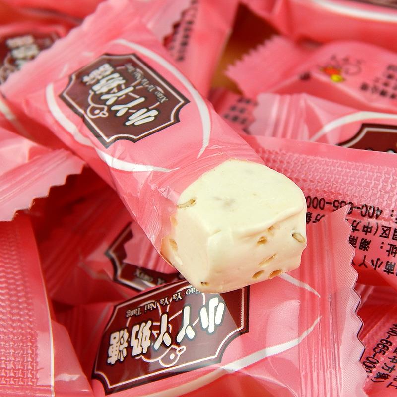 小丫丫奶糖袋装糖果喜糖500g礼包原味奶糖儿时怀旧年货小零食