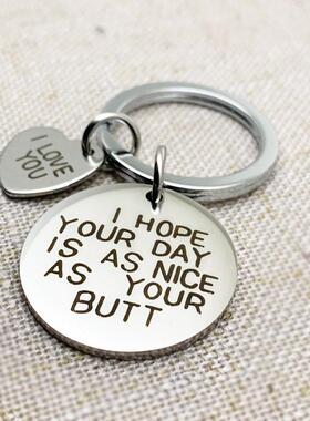 Gift for Girlfriend Boyfriend Souvenir Keychain Present Vale