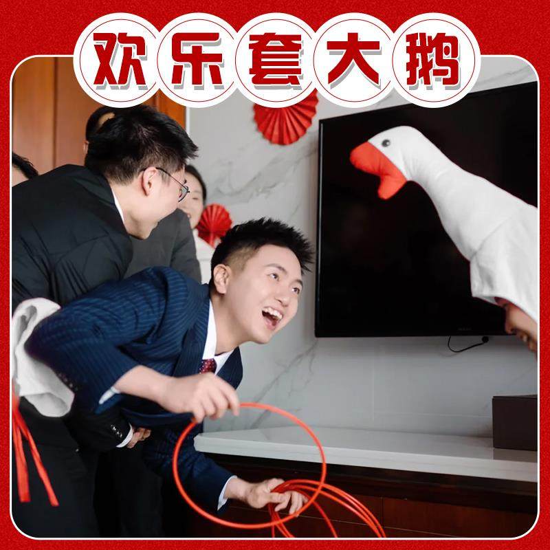 圈王套鹅套圈圈接亲游戏大白鹅头套网红创意沙雕搞怪帽子拍照道具,节庆用品/礼品,堵门/游戏道具,淘宝优惠券,粉丝福利购,淘宝优惠卷