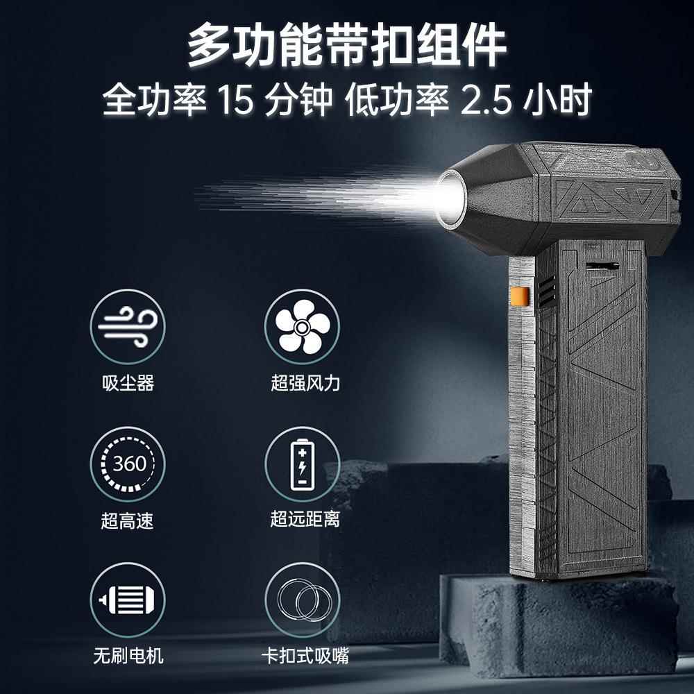 迷你涡轮喷气扇高速管道涡轮喷气扇手持式无刷电机鼓风机