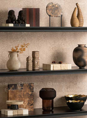 匠十三 侘寂风复古高级感艺术小众样板房民宿茶室酒柜中古摆件