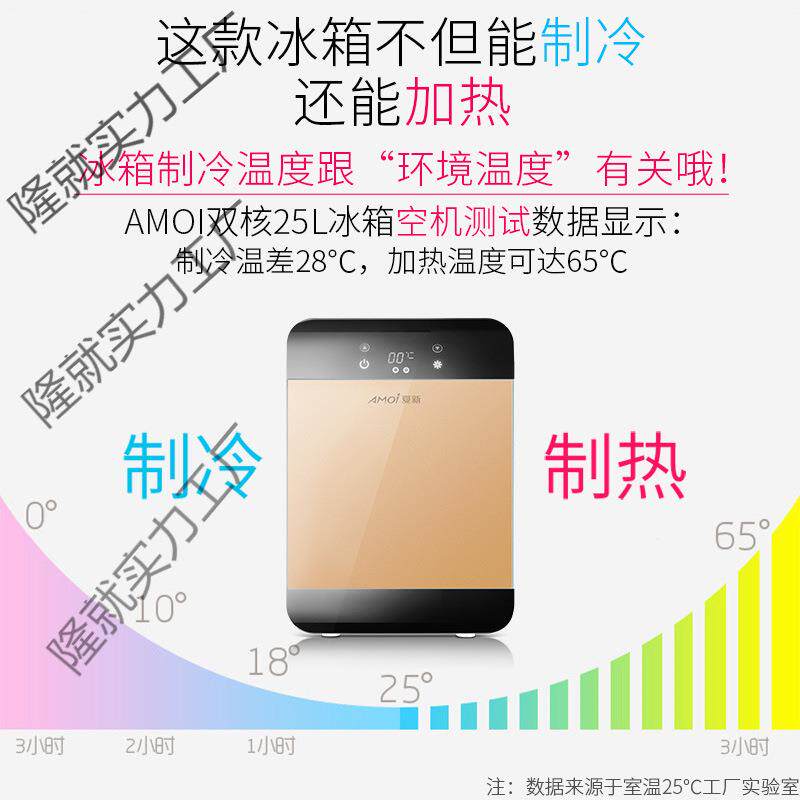 Amoi夏新迷你小冰箱冷冻冷藏家用宿舍车载办公室迷你学生小型冰柜