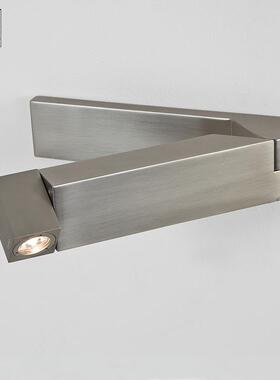 酒店客房折叠床头阅读灯明装可旋转卧室床头灯壁灯带隐藏开关