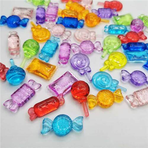 Transparent Colorful imitatoon Crystal Small Candy Gashapon