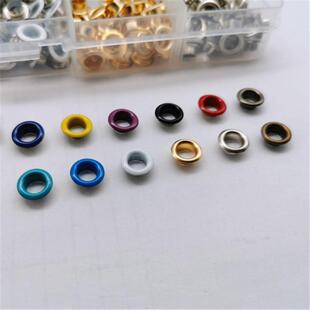 眼扣逊 00套12色5mm金属鸡眼 喷漆6 鞋 UMW亚马气眼装 盒安装 工具
