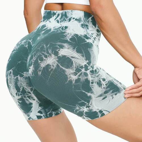 Women Fitness Shorts Seamless Gym Casual Shorts High Waist S
