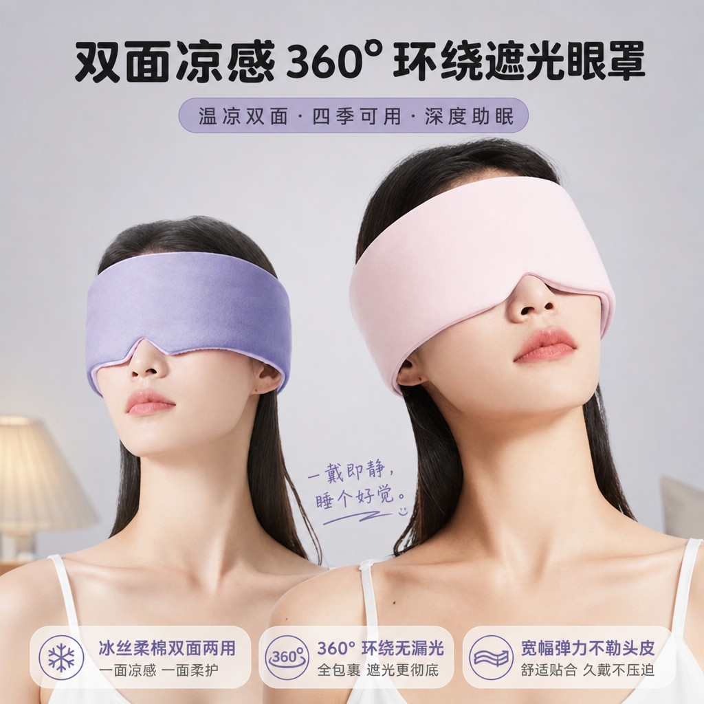 凉感眼罩隔音耳罩睡眠睡觉晚上防吵神器坐飞机午休睡眠噪音降噪