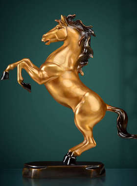 黄铜马到成功摆件黄铜工艺品马毕业季送老师礼品装饰铜马办公室