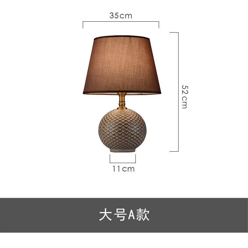 新款简欧式古古典奢华复台灯美式卧室床头灯约陶瓷布艺客装厅饰灯