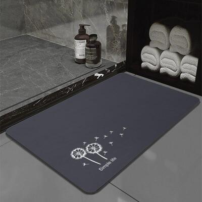 软硅藻泥吸水垫环保厕所门口速干地毯卫生间地垫脚垫浴室防滑垫子