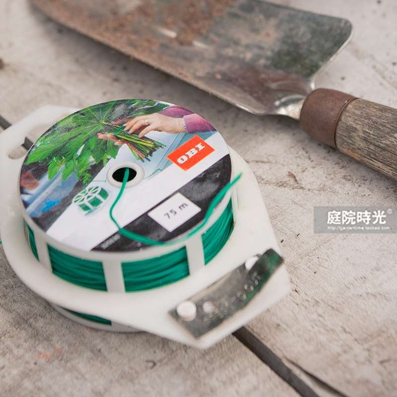 庭院时光环保PVC花园菜地园艺扎线铁线莲藤月攀爬捆扎75/50米包邮