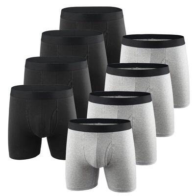 Boys cotton plus size underwear boxer briefs men大码男式内裤