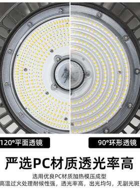调光调色ufo工矿灯天棚灯车间厂房仓库体育馆拨码调功率led飞碟灯