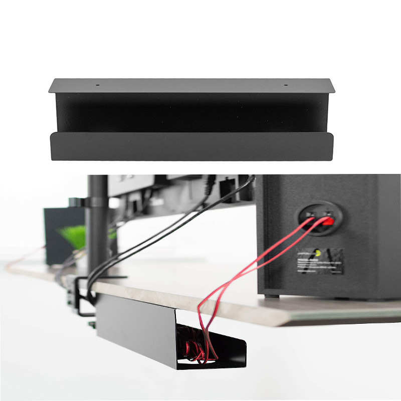 桌下电缆管理托盘悬挂式电线管理器电源带固定器适用办公室和家庭