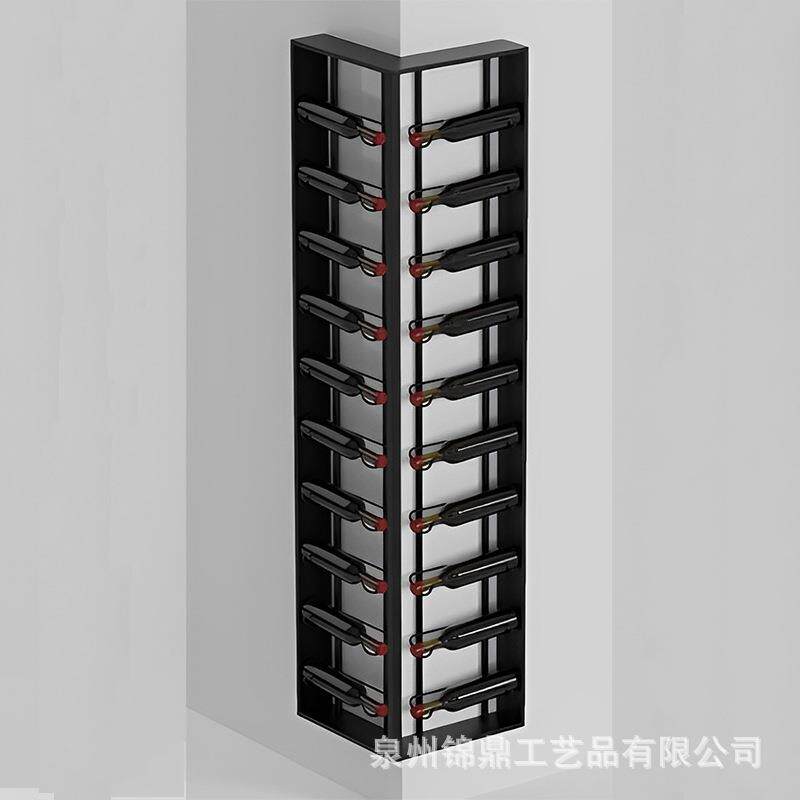餐厅架酒RD920909挂墙上置物架酒柜现代简约厅客红悬酒架墙角酒架