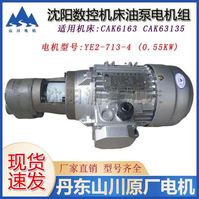 沈阳数控机床CAK6163CAK63135床头箱电机油泵总成电机组YE2-713-4