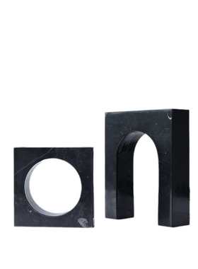 现代简约大理石门洞摆件现代简约创意家居客厅样板间售楼处工艺饰