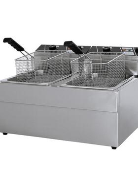 904电炸炉双缸9KW控温加深单缸炸鸡机大容量恒温油炸锅汉堡炸串机