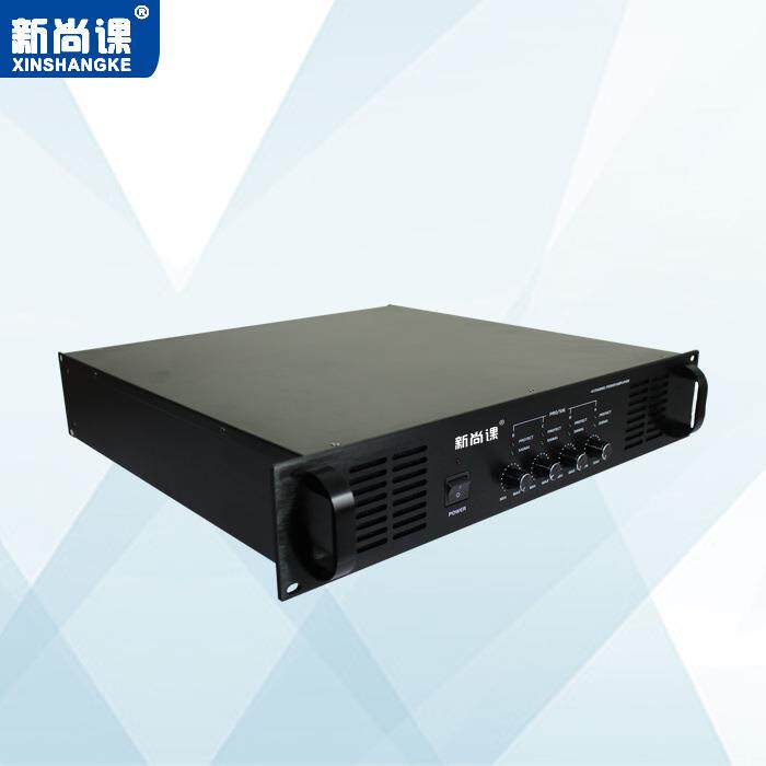新尚课四通道纯后级公共广播系统背景音乐校园广播定压大功率功放