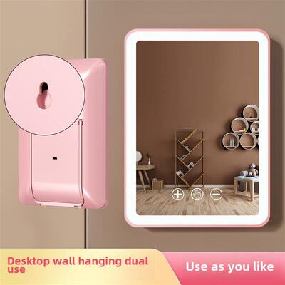 Makeup mirror LED with light, beauty mirror desktop charging