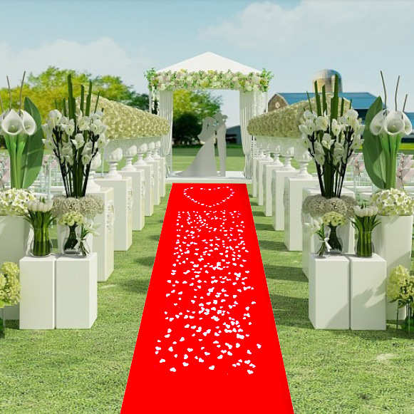 热销小号爱心海绵花瓣 手抛花婚房布置心形床撒撒花2cm2000个