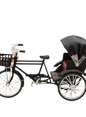 跨境 合金三轮黄包车模型 复古怀旧家居装饰品工艺品摆件创意礼品