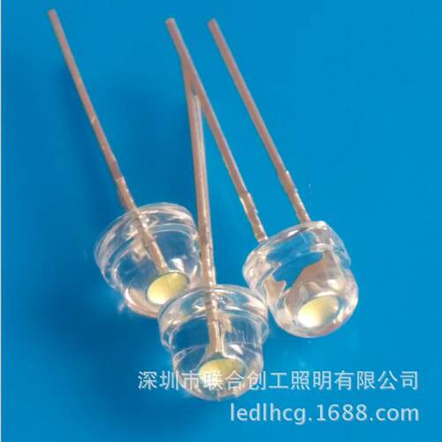 L金DZW线衰F5短脚5m低m草帽白灯灯珠LED草珠帽灯ED草帽白光灯珠