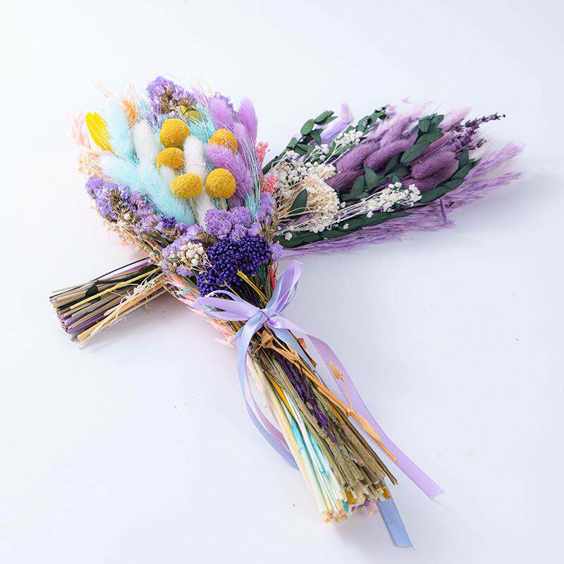 云南干花永生花花束芦苇蒲苇兔尾草组合花材材料家居装饰插瓶