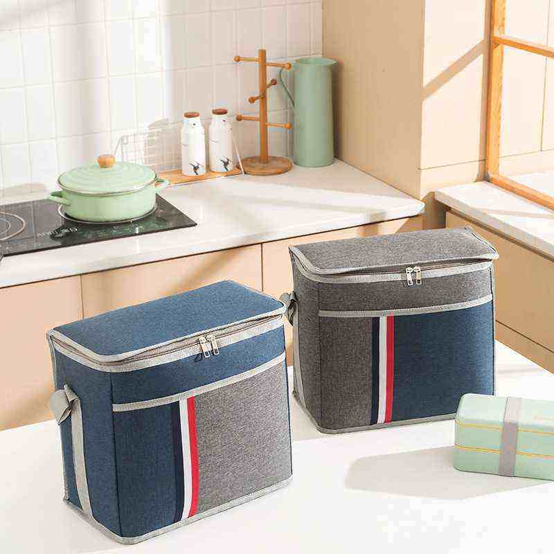 新款隔热加厚保温包户外野餐包牛津布防水铝箔冰包上班带饭盒包袋,收纳整理,饭盒袋,淘宝优惠券,粉丝福利购,淘宝优惠卷