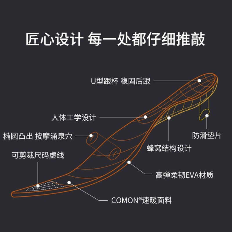IXD动能鞋垫男女发热物理加热暖足脚垫鞋垫暖脚宝冬季暖脚神器不