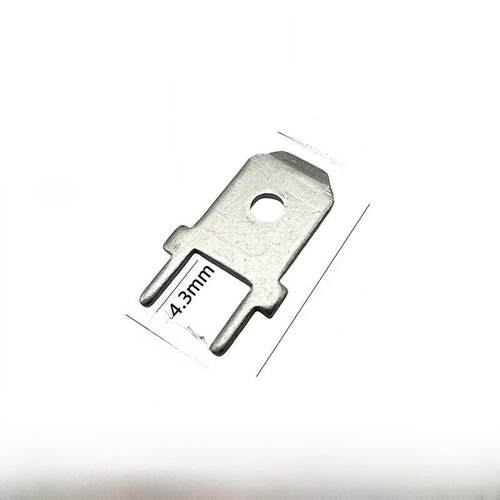 6.3/4.8双层直插焊片0.8厚电路板插片Pcb板焊接端子弹簧5000片/包