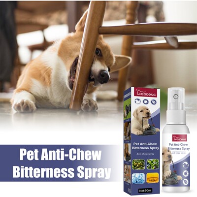 Yegbong Pet Bitter Anti-Chew Spray - Deters Dogs from Chewin