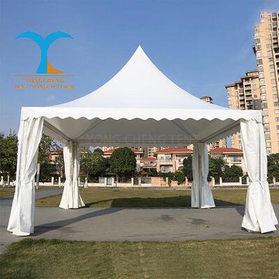 广告展览美食节摊位尖顶帐篷户外婚庆四角锥顶篷房Pagodatents