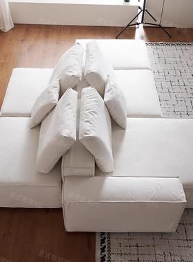 鹏音poliform双面坐岛屿西岸westside意式极简同款自由组合模块化沙发