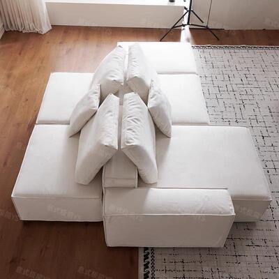 鹏音伴poliform双面坐岛屿西岸westside意式极简同款自由组合模块化沙发摆件饰品