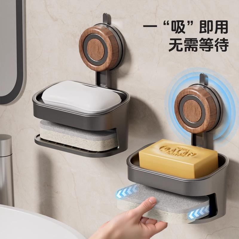Suction Cup Soap Holder No-Drill Wall Mount for Home Bathroo图片
