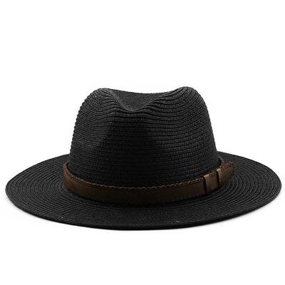 Parent-child Panama Hats Straw 男女草编礼帽沙滩透气遮阳帽