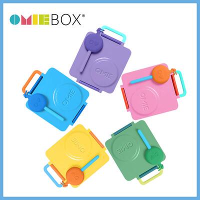 OmieBox 二代儿童饭盒宝宝可携式分格盘小学生可携式保温餐碗副食