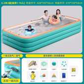 儿童洗澡桶可折叠家用充气浴缸大人小孩泡澡桶宝宝大号沐浴盆