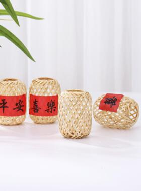 竹编竹艺竹笼灯笼挂饰端午中秋手工DIY可开票可定制