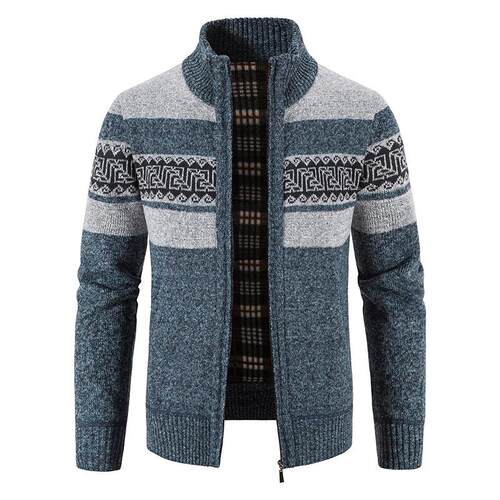 Men's sweater, thick cardigan jacket, men's long sleeved
