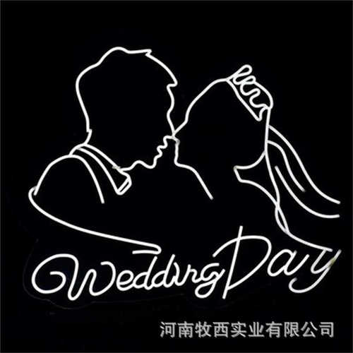 舞台发光背景灯婚庆字母道具布置新人led力装饰灯剪影头像亚克