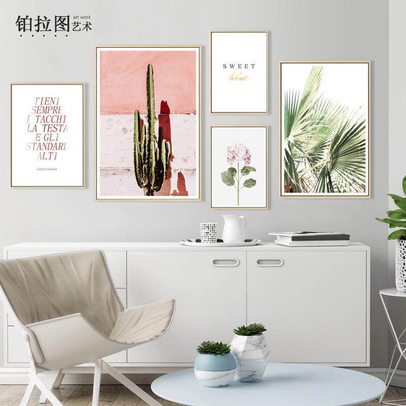 新款直销北欧风格装饰画ins挂画组合照片背景墙客厅卧室现代简约